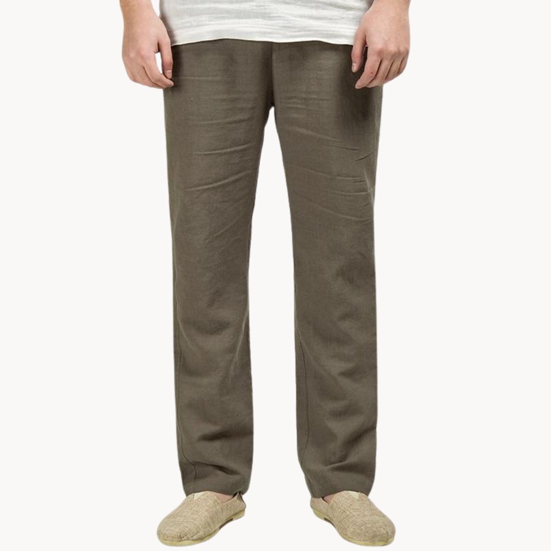 Griffin — Straight-Leg Linen Trousers