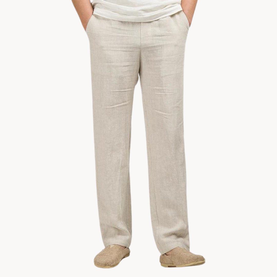 Griffin — Straight-Leg Linen Trousers