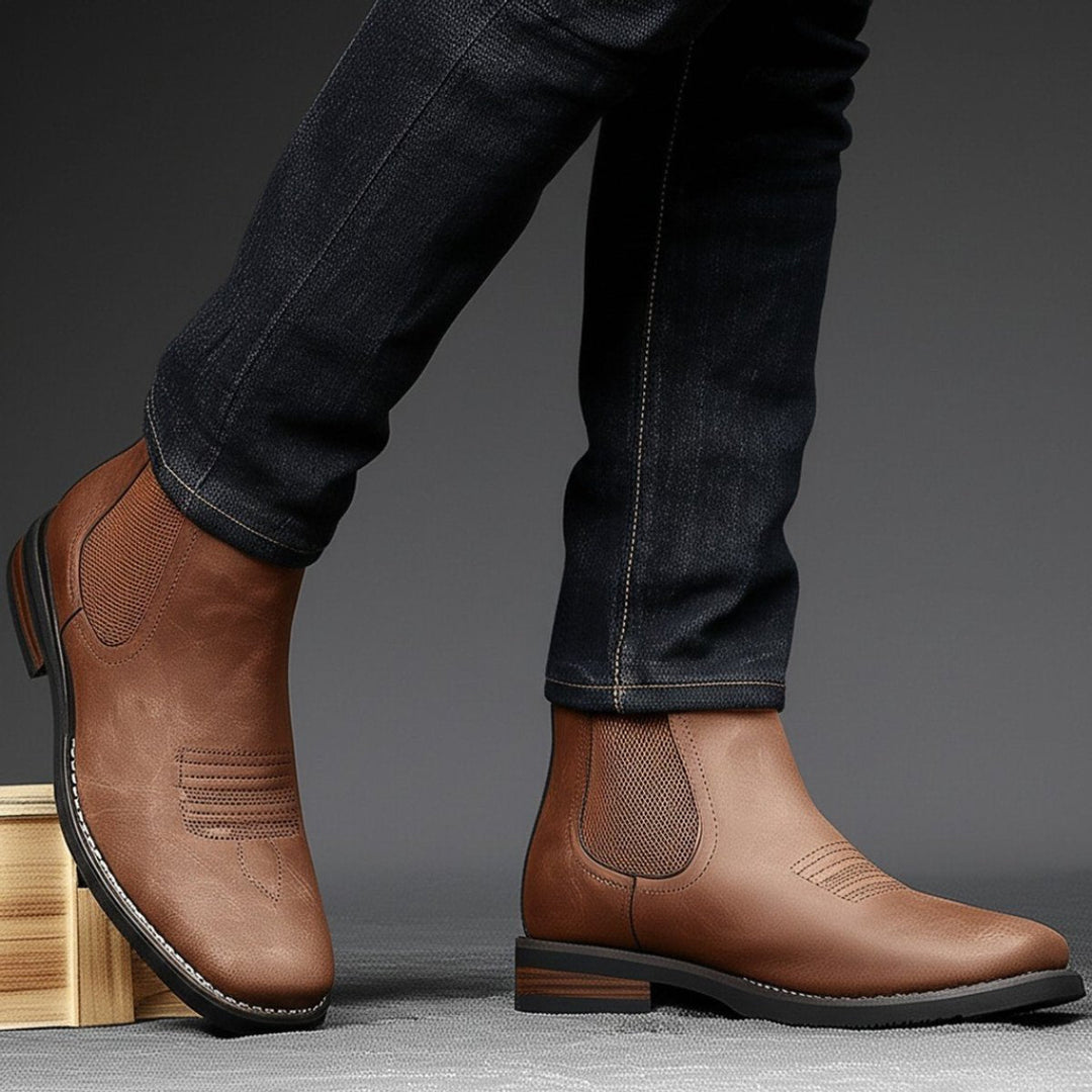 Dermot — Men’s Western Chelsea Slip-On Boots