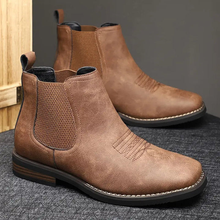 Dermot — Men’s Western Chelsea Slip-On Boots