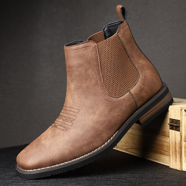 Dermot — Men’s Western Chelsea Slip-On Boots
