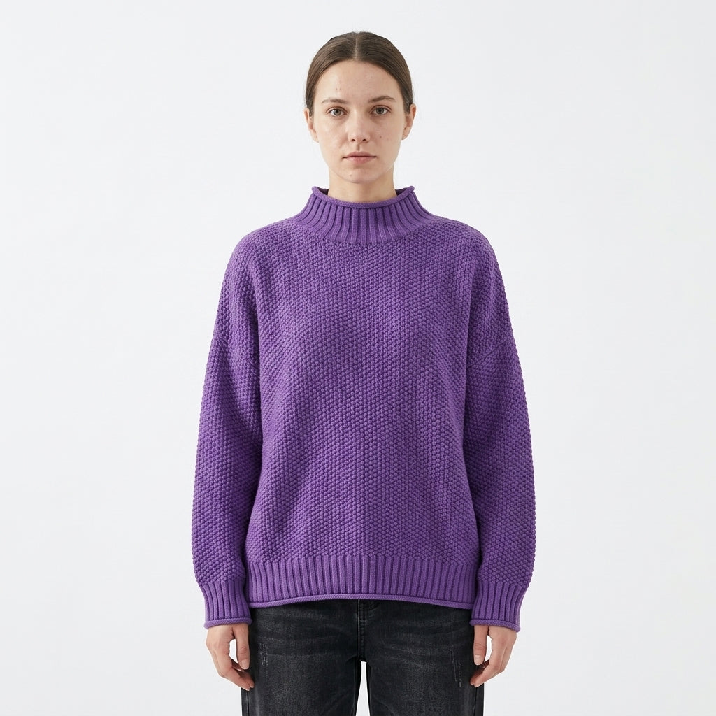 Cashmere crew sweater — Studio - Clean | Generated by Modelize