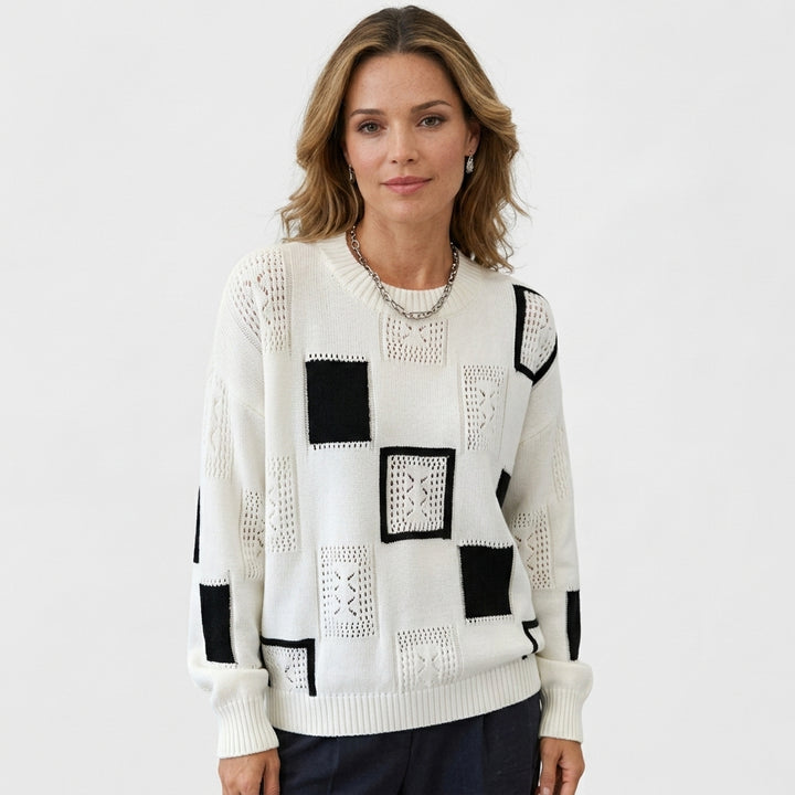 Openwork knit sweater — Studio - Clean | Generated by Modelize