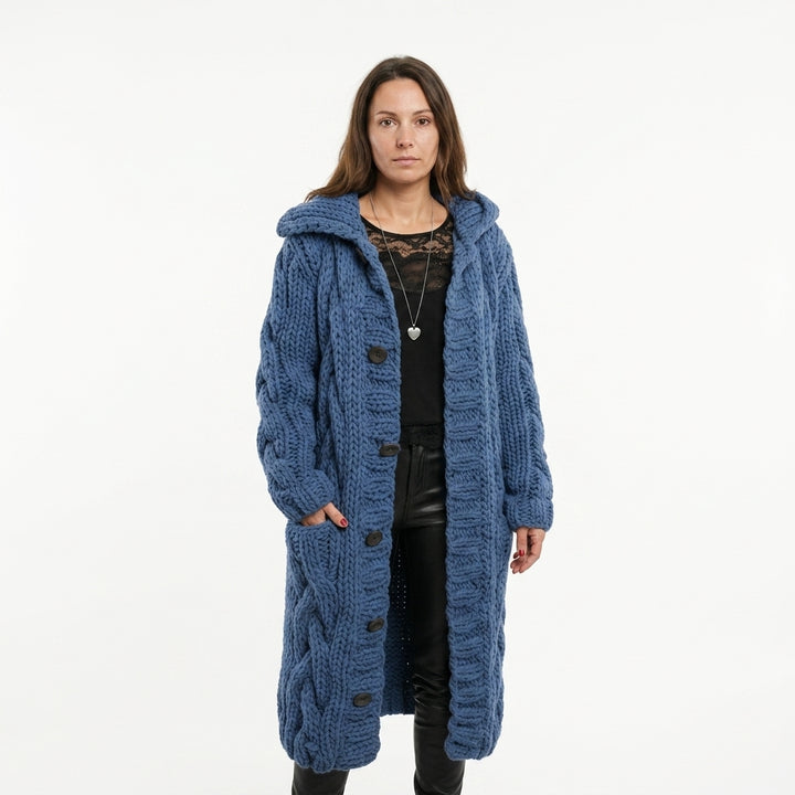 Longline Cardigan — Studio - Clean | Generated by Modelize