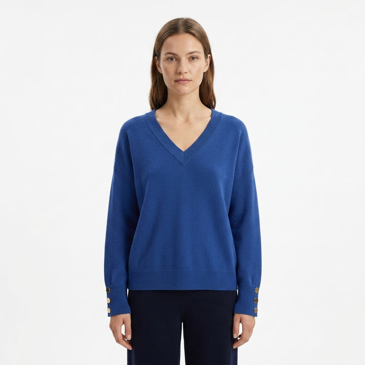 V-Neck Sweater — Studio - Clean | Generated by Modelize