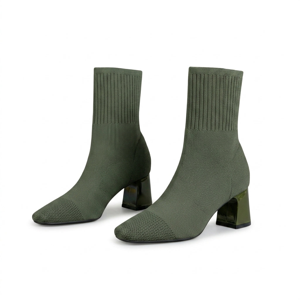Knit sock ankle boots — Studio - Clean | Generated by Modelize