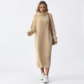 Turtleneck knit maxi dress — Studio - Clean | Generated by Modelize