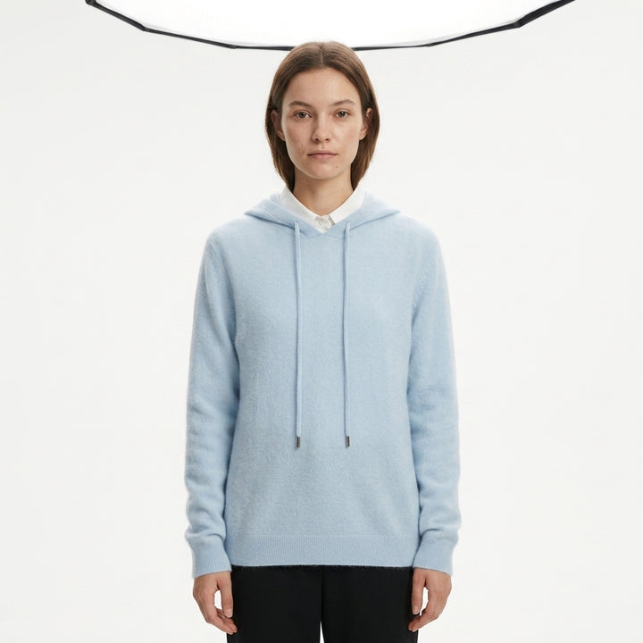 Hooded sweater — Studio - Clean | Generated by Modelize