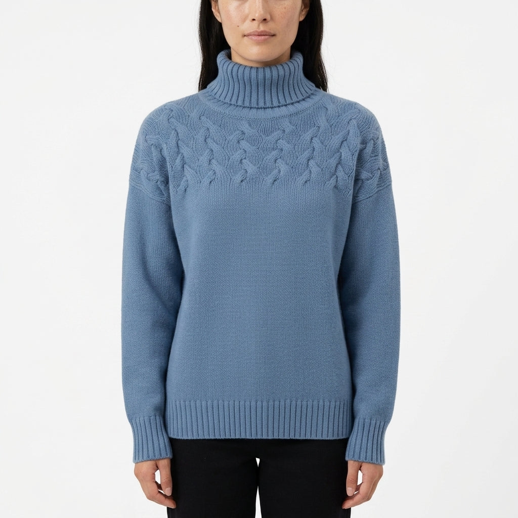 Turtleneck Sweater — Studio - Clean | Generated by Modelize