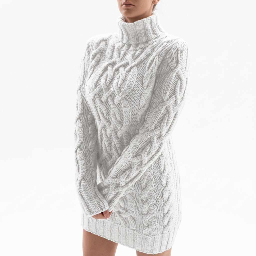 Oversized chunky knit sweater — Studio - Clean | Generated by Modelize
