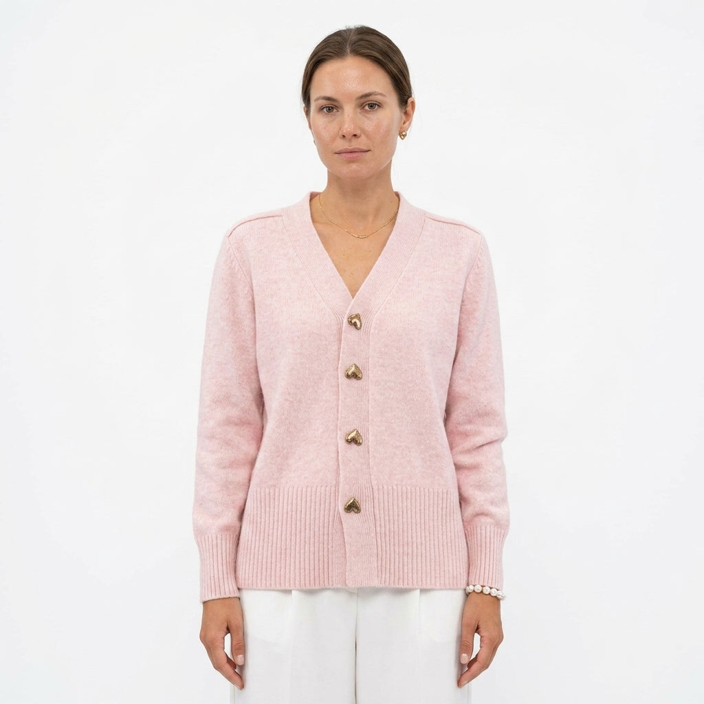 Knit Cardigan — Studio - Clean | Generated by Modelize