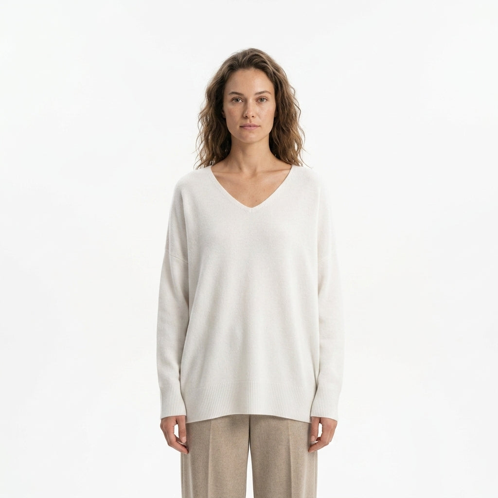 V-neck sweater — Studio - Clean | Generated by Modelize