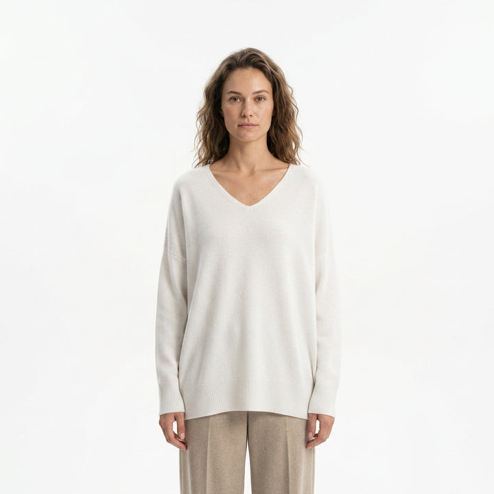 V-neck sweater — Studio - Clean | Generated by Modelize