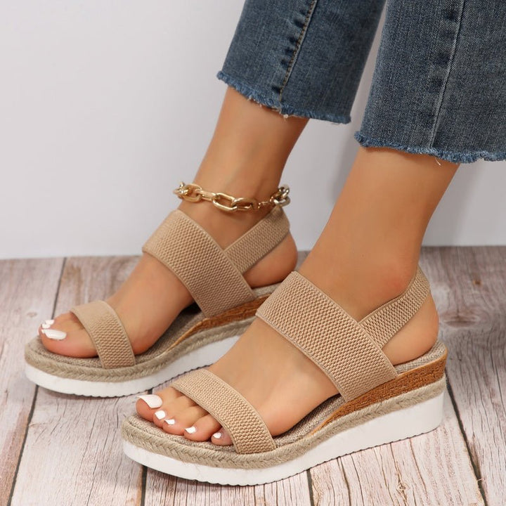 Vera Sandal — Stretch-Fit Platform Sandals