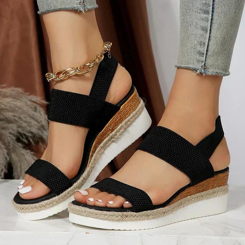 Vera Sandal — Stretch-Fit Platform Sandals