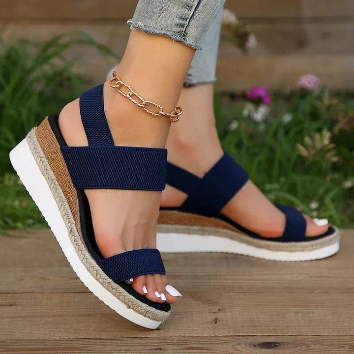 Vera Sandal — Stretch-Fit Platform Sandals