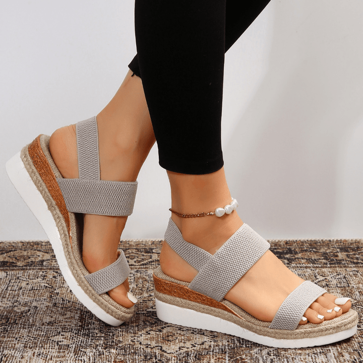 Vera Sandal — Stretch-Fit Platform Sandals