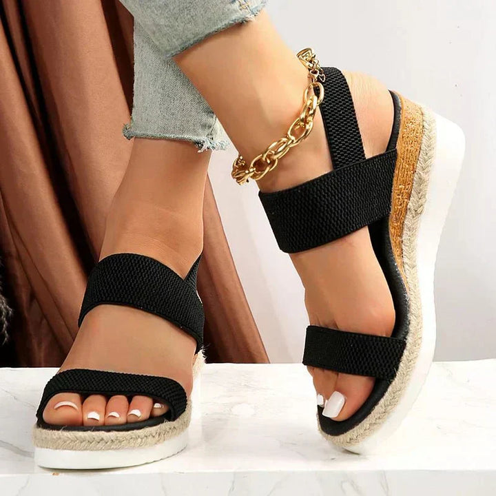 Vera Sandal — Stretch-Fit Platform Sandals