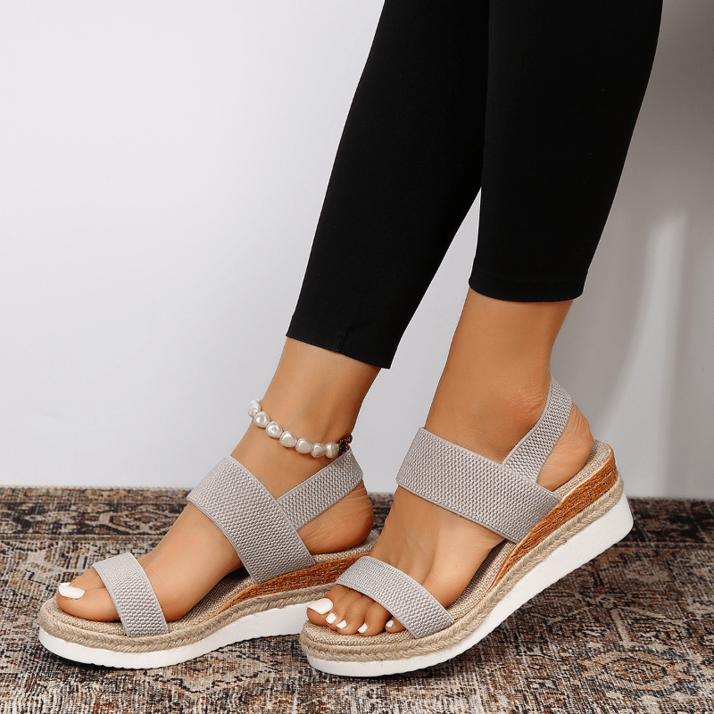 Vera Sandal — Stretch-Fit Platform Sandals