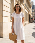 Lottie — Tiered Midi Dress with Pockets