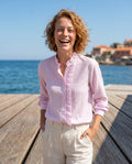 Marcella — Long-Sleeve Blouse with Ruffle Collar
