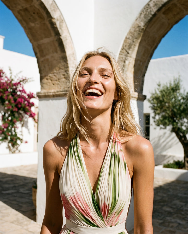 Marisol — Floral Chiffon Maxi Dress
