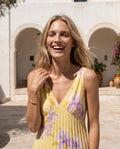 Marisol — Floral Chiffon Maxi Dress