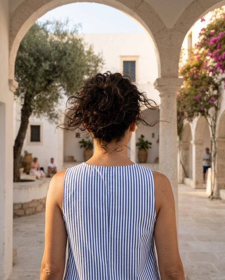 Beth — Striped Summer Dress with Pockets