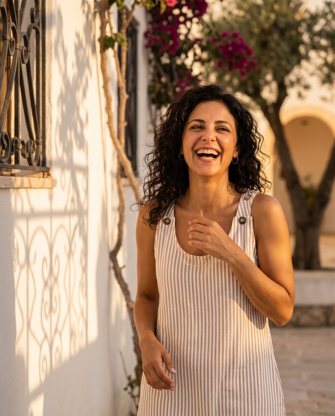 Beth — Striped Summer Dress with Pockets