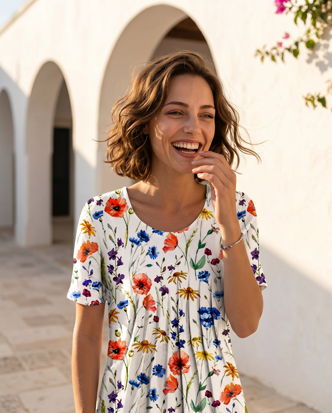 Delphine — Floral Tea Dress