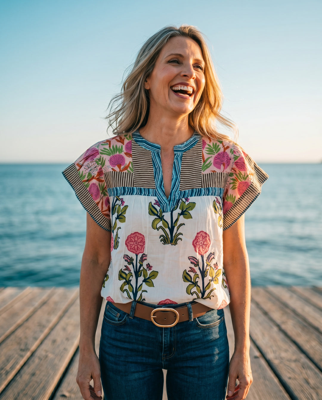 Elara — Embroidered Boho Blouse
