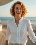 Marcella — Long-Sleeve Blouse with Ruffle Collar