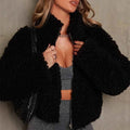 Berta — Women's Cropped Teddy Jacket
