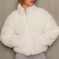 Berta — Women's Cropped Teddy Jacket