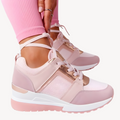 Maple — Cushioned Wedge-Sole Trainers