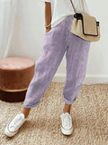 Steffi — Striped Cropped Trousers