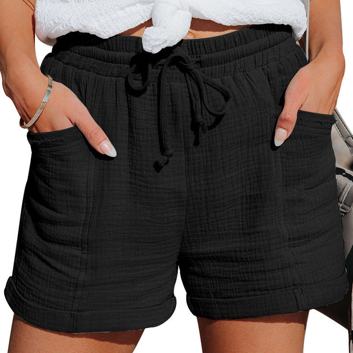 Demi — Drawstring Elastic-Waist Summer Shorts
