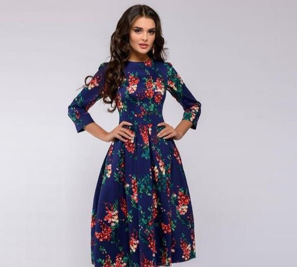 Kalinda — Elegant Midi Dress