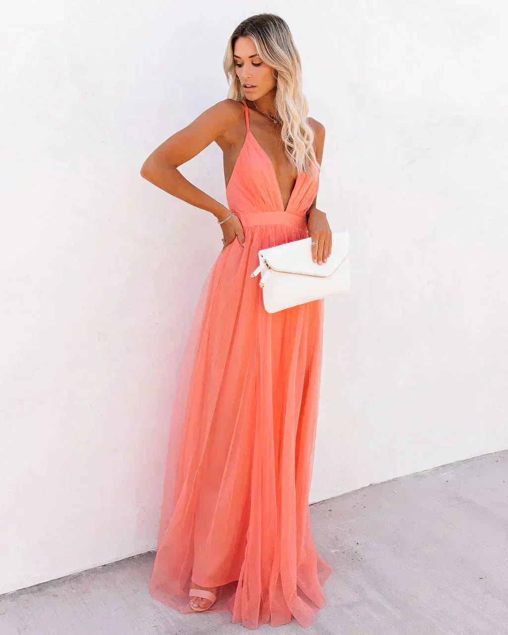 Aurelia — Backless Evening Maxi Dress