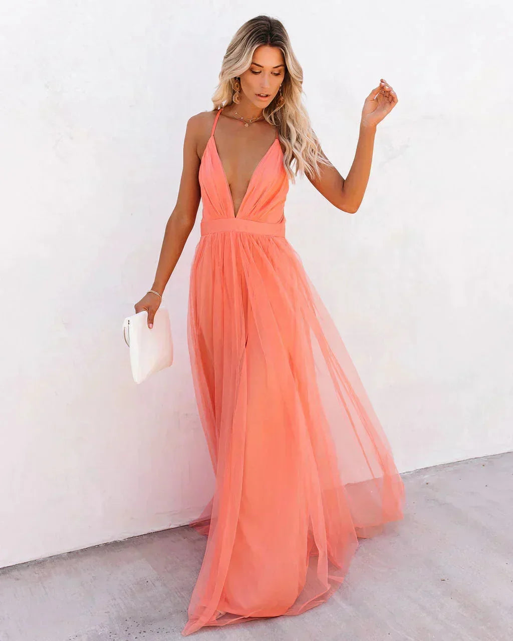 Aurelia — Backless Evening Maxi Dress