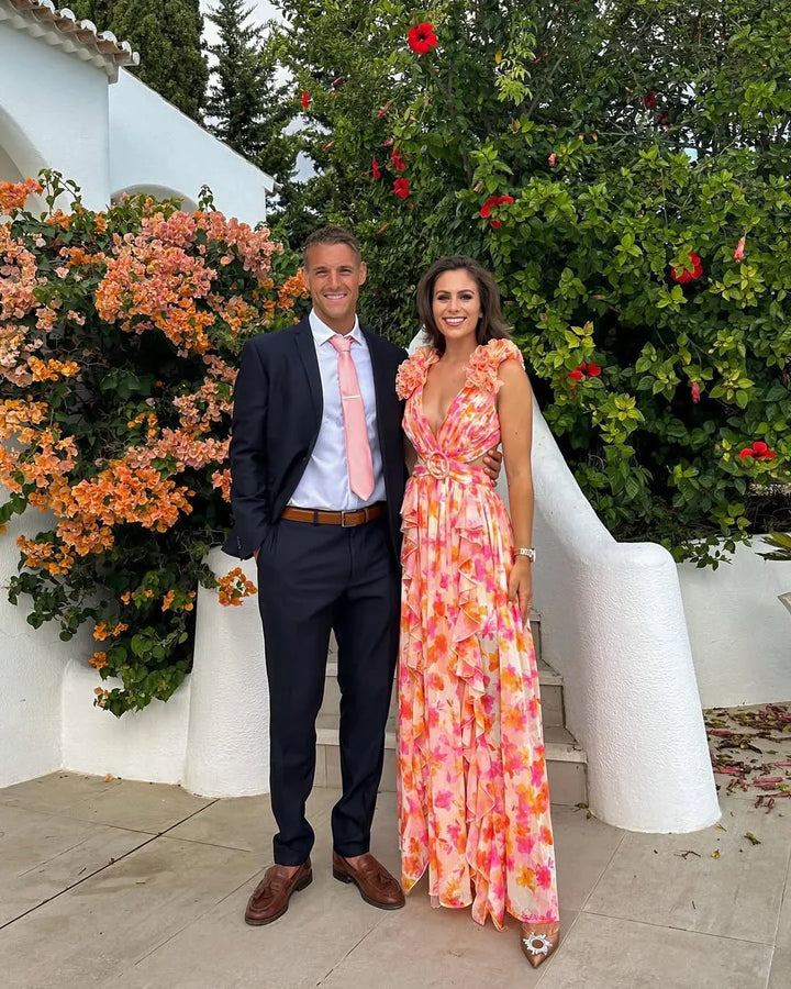 Rosanna — Sleeveless Floral Wedding Maxi Dress