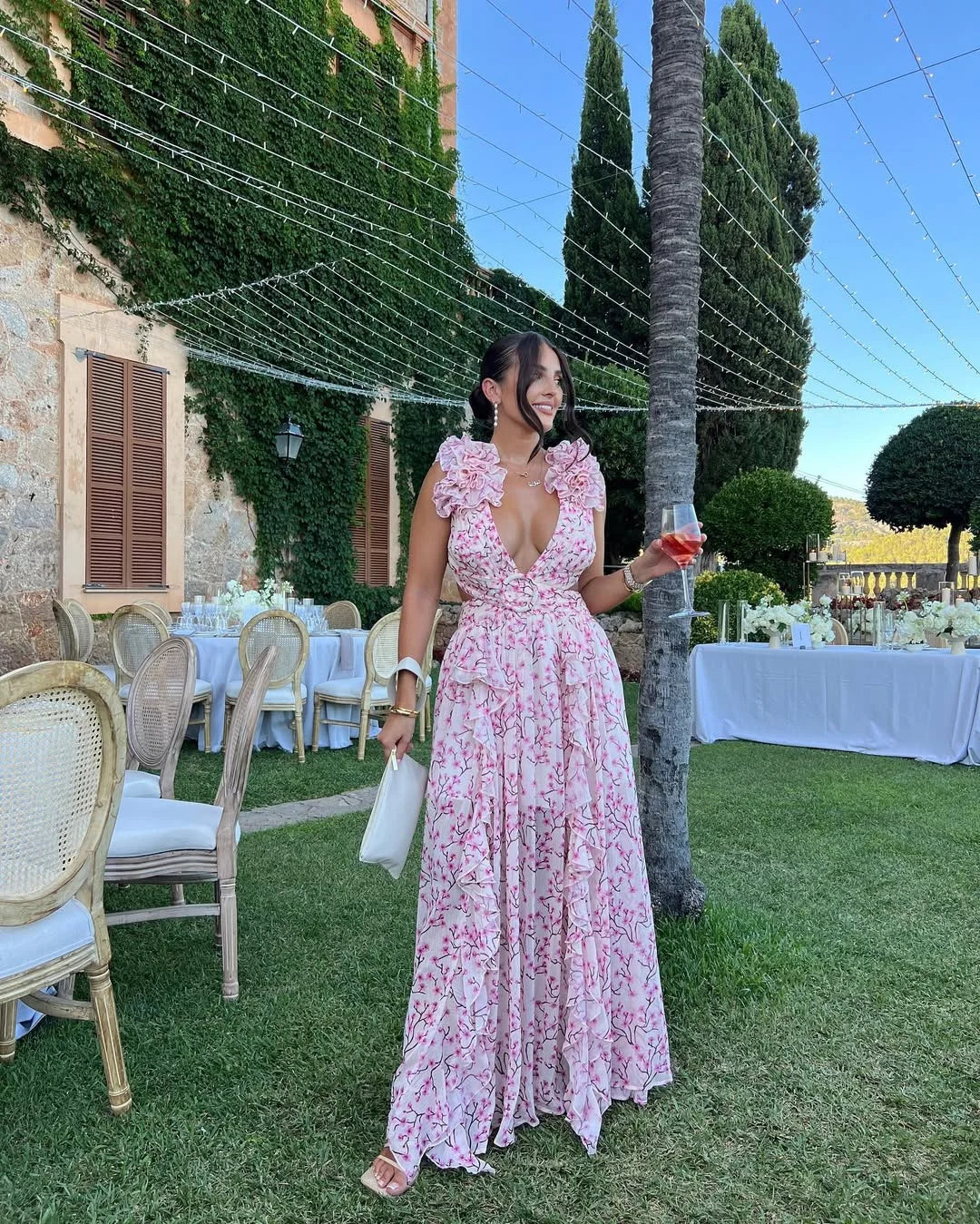 Rosanna — Sleeveless Floral Wedding Maxi Dress