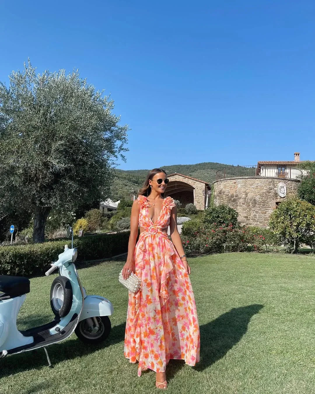 Rosanna — Sleeveless Floral Wedding Maxi Dress