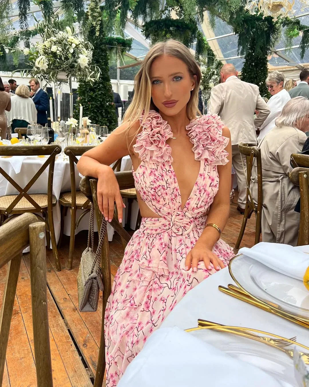 Rosanna — Sleeveless Floral Wedding Maxi Dress