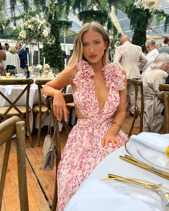 Rosanna — Sleeveless Floral Wedding Maxi Dress