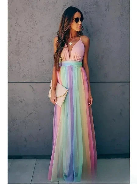 Calanthe — Backless Summer Maxi Dress