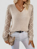 Marguerite Knit — Crochet-Sleeve Knit Pullover