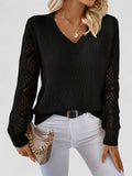 Marguerite Knit — Crochet-Sleeve Knit Pullover