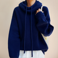 Harlow — Women's Oversized Drawstring Knit Hoodie