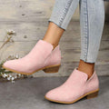 Agnes — Women's Low-Heel Pointed Booties